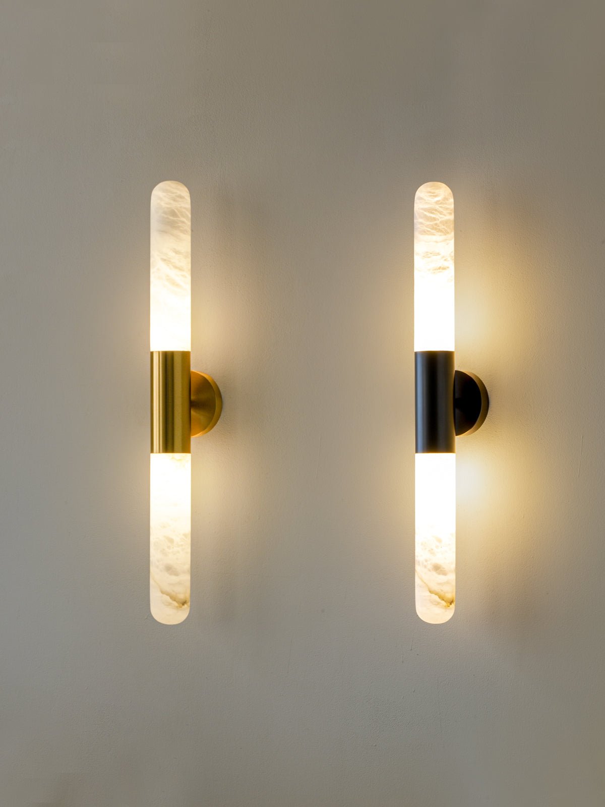 Cavoya Alabaster Wall Light, Hardwired Wall Sconce, detail 3