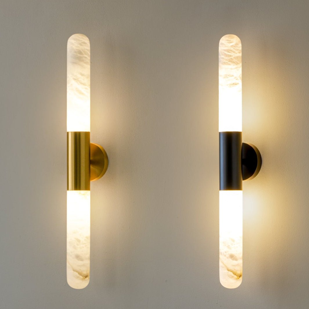 Cavoya Alabaster Wall Light, Hardwired Wall Sconce, detail 4