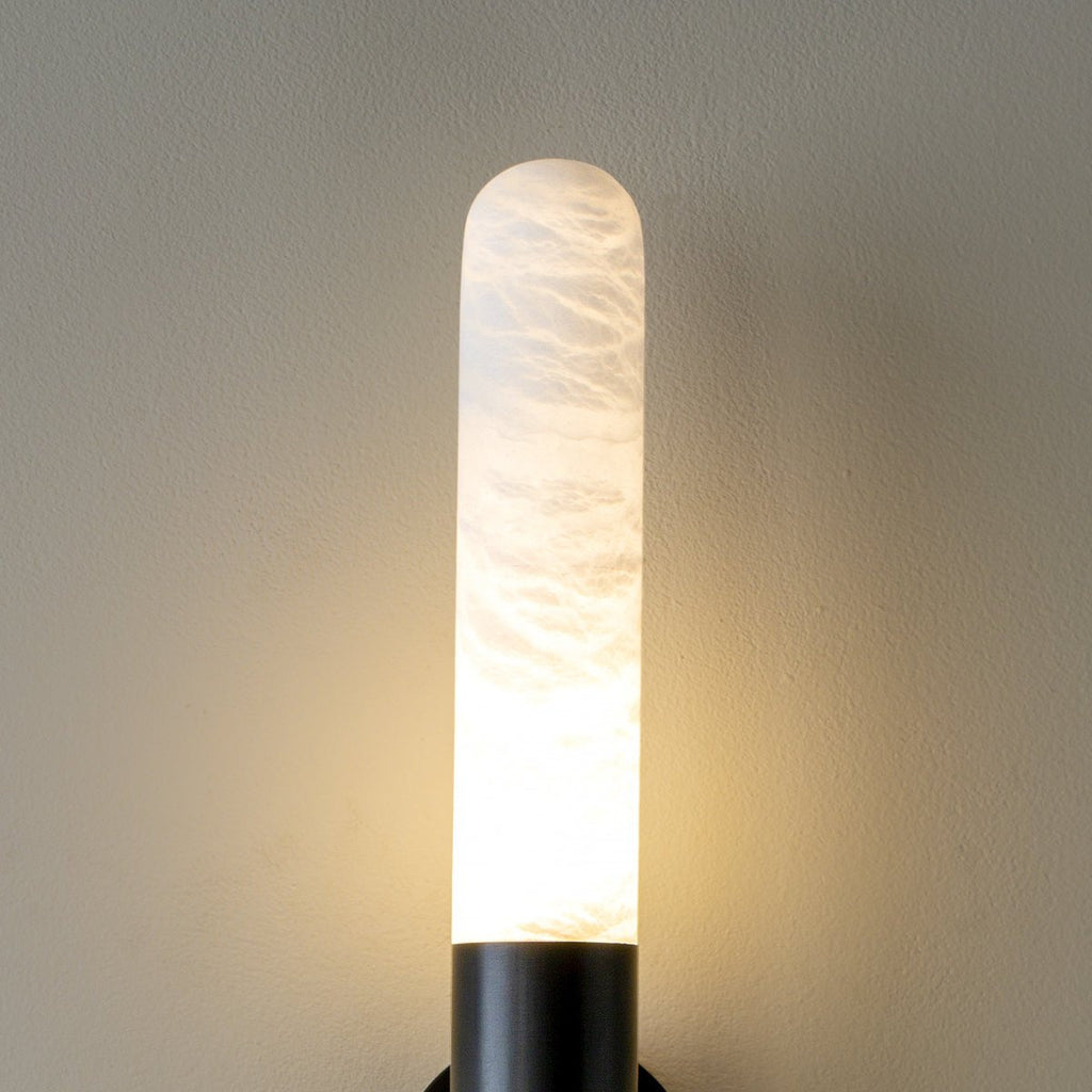 Cavoya Alabaster Wall Light, Hardwired Wall Sconce, detail 10