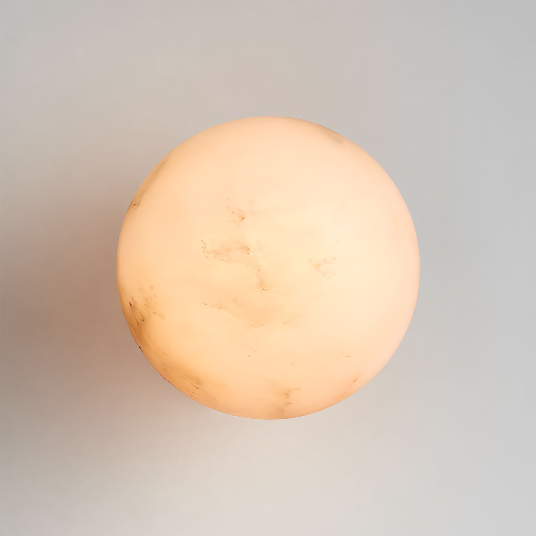 Celestial Double Alabaster Wall Light, Hardwired Wall Sconce, detail 5