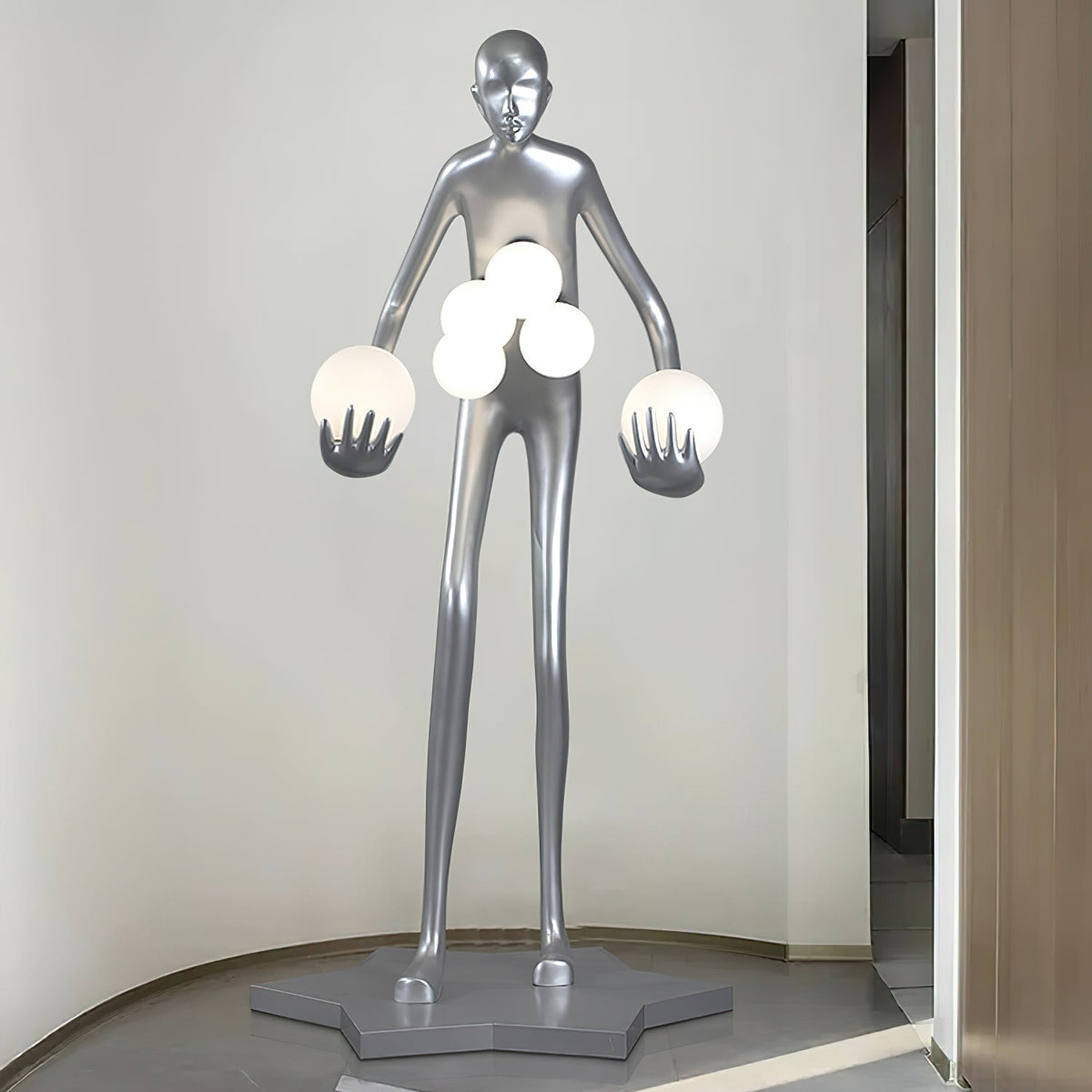 Celestial Guardian Sculpture Floor Light, Floor Lamp, detail 15