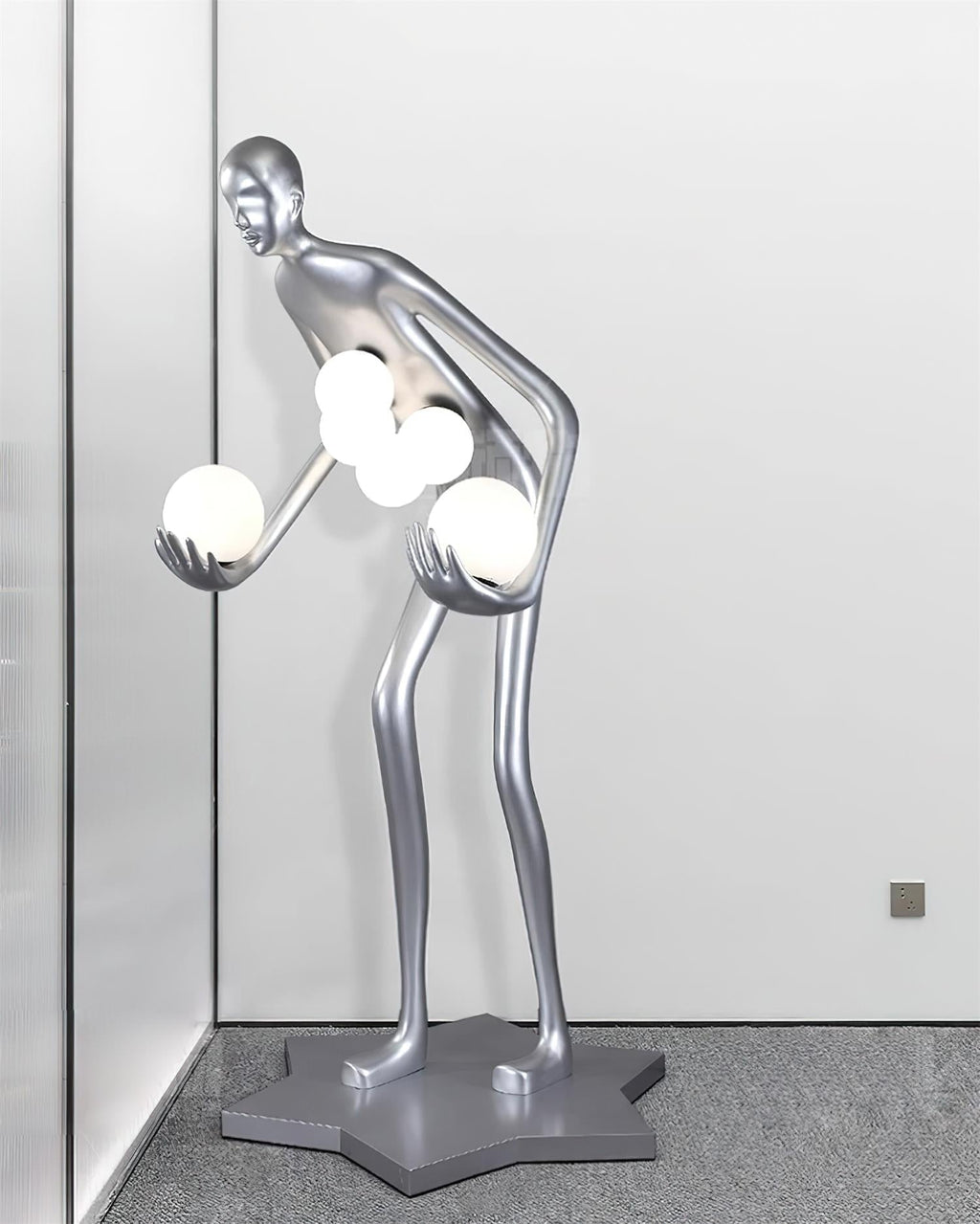 Celestial Guardian Sculpture Floor Light, Floor Lamp, detail 11