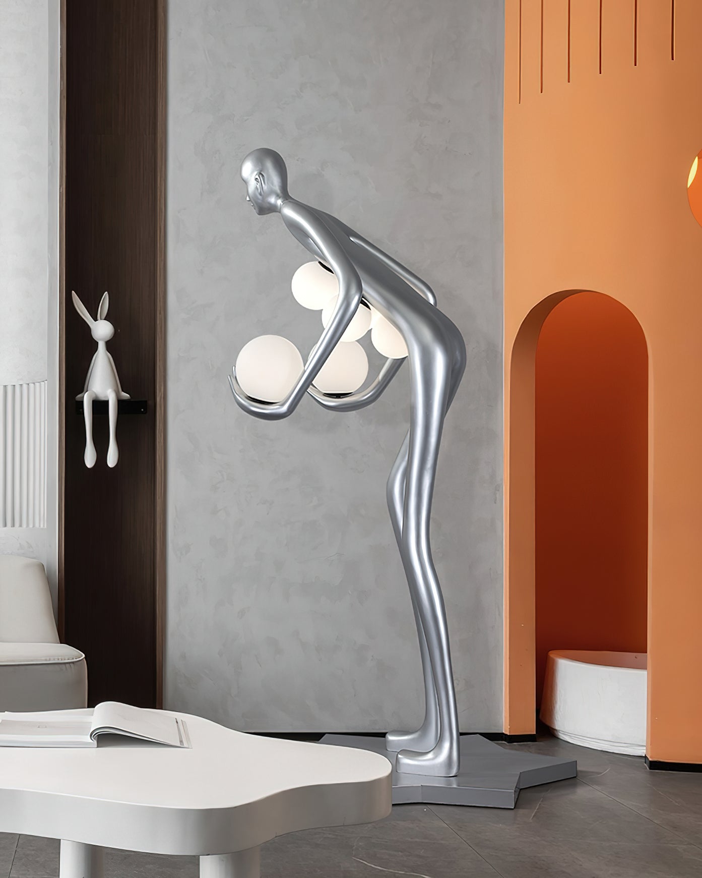 Celestial Guardian Sculpture Floor Light, Floor Lamp, detail 12