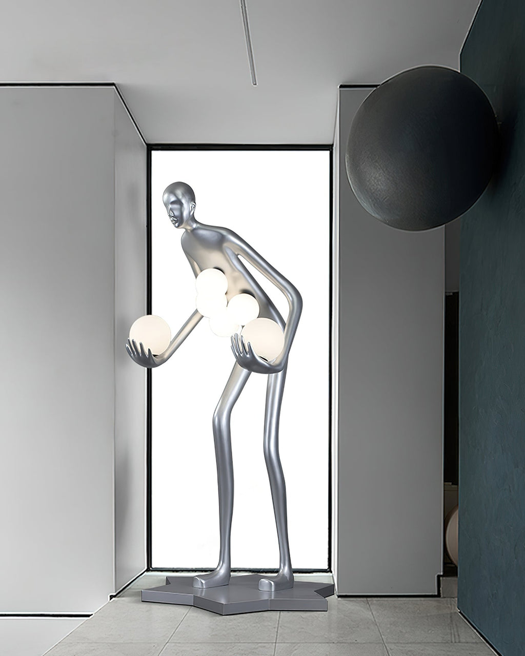 Celestial Guardian Sculpture Floor Light, Floor Lamp, detail 13