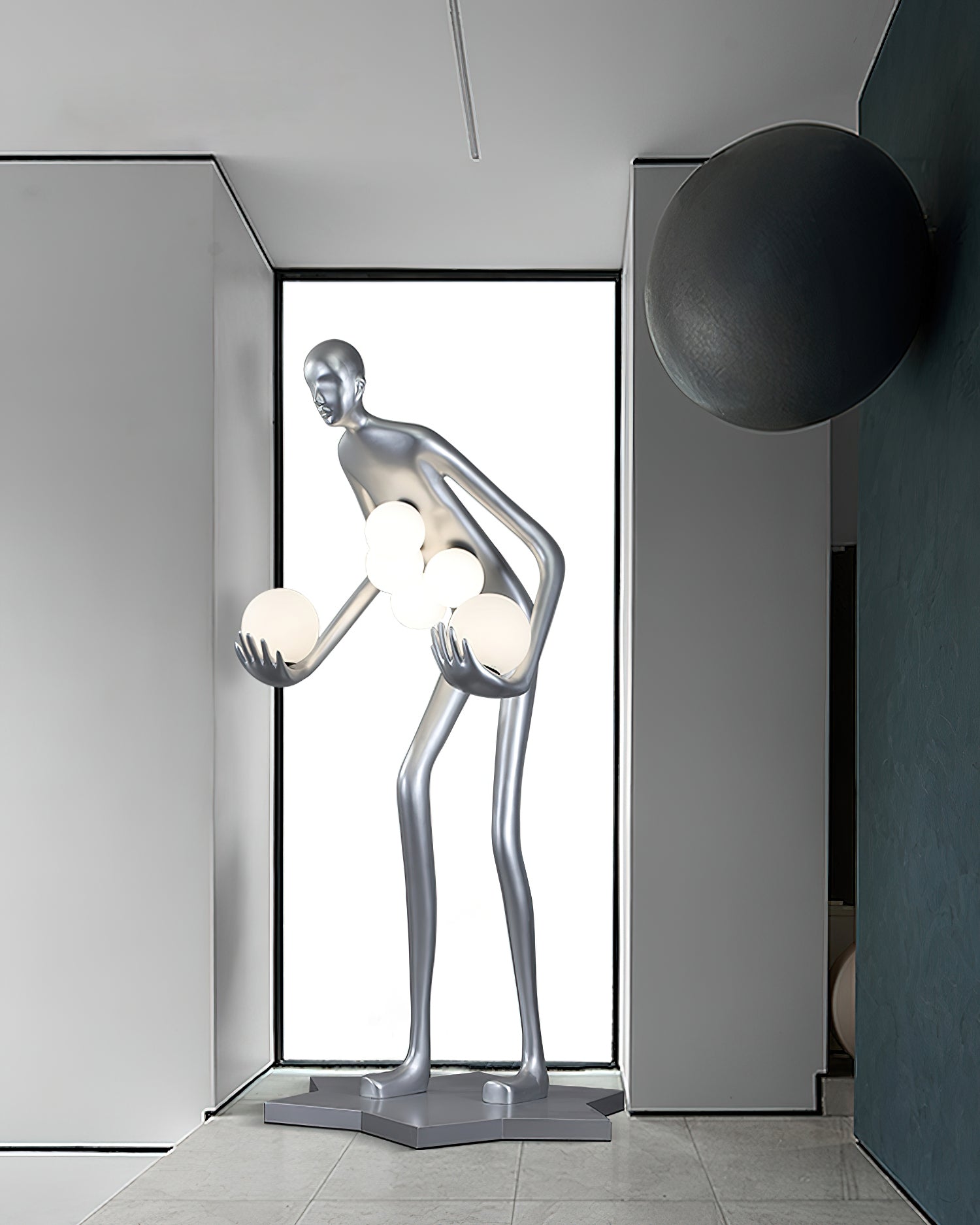 Celestial Guardian Sculpture Floor Light, Floor Lamp, detail 13