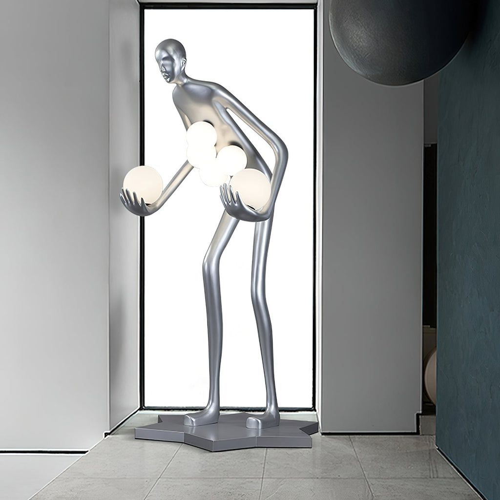 Celestial Guardian Sculpture Floor Light, Floor Lamp, detail 7
