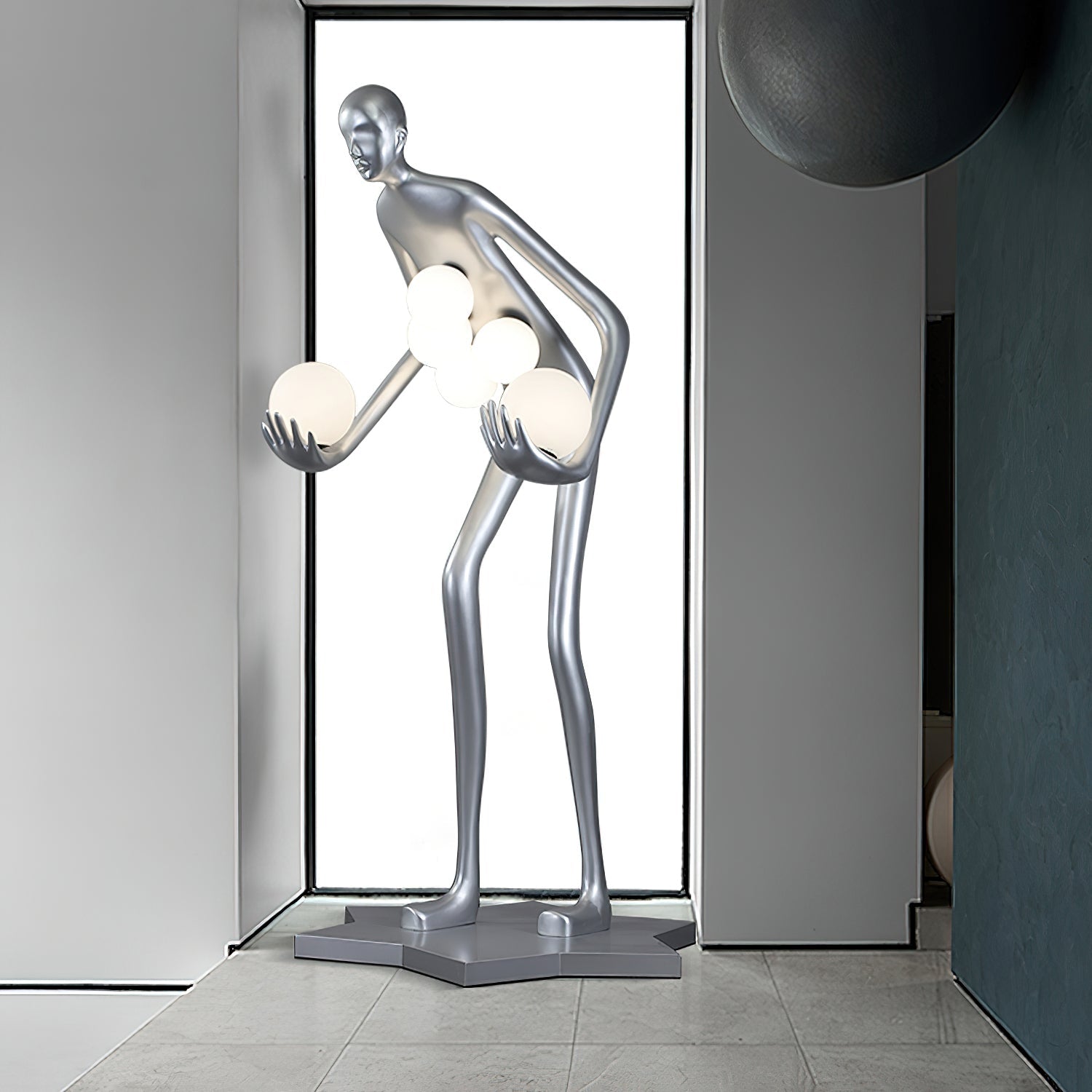 Celestial Guardian Sculpture Floor Light, Floor Lamp, detail 7