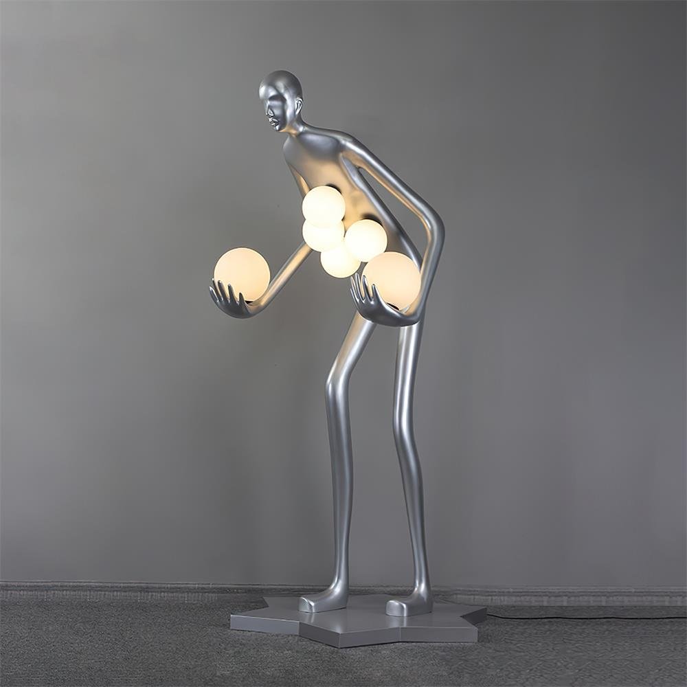 Celestial Guardian Sculpture Floor Light, Floor Lamp, detail 4