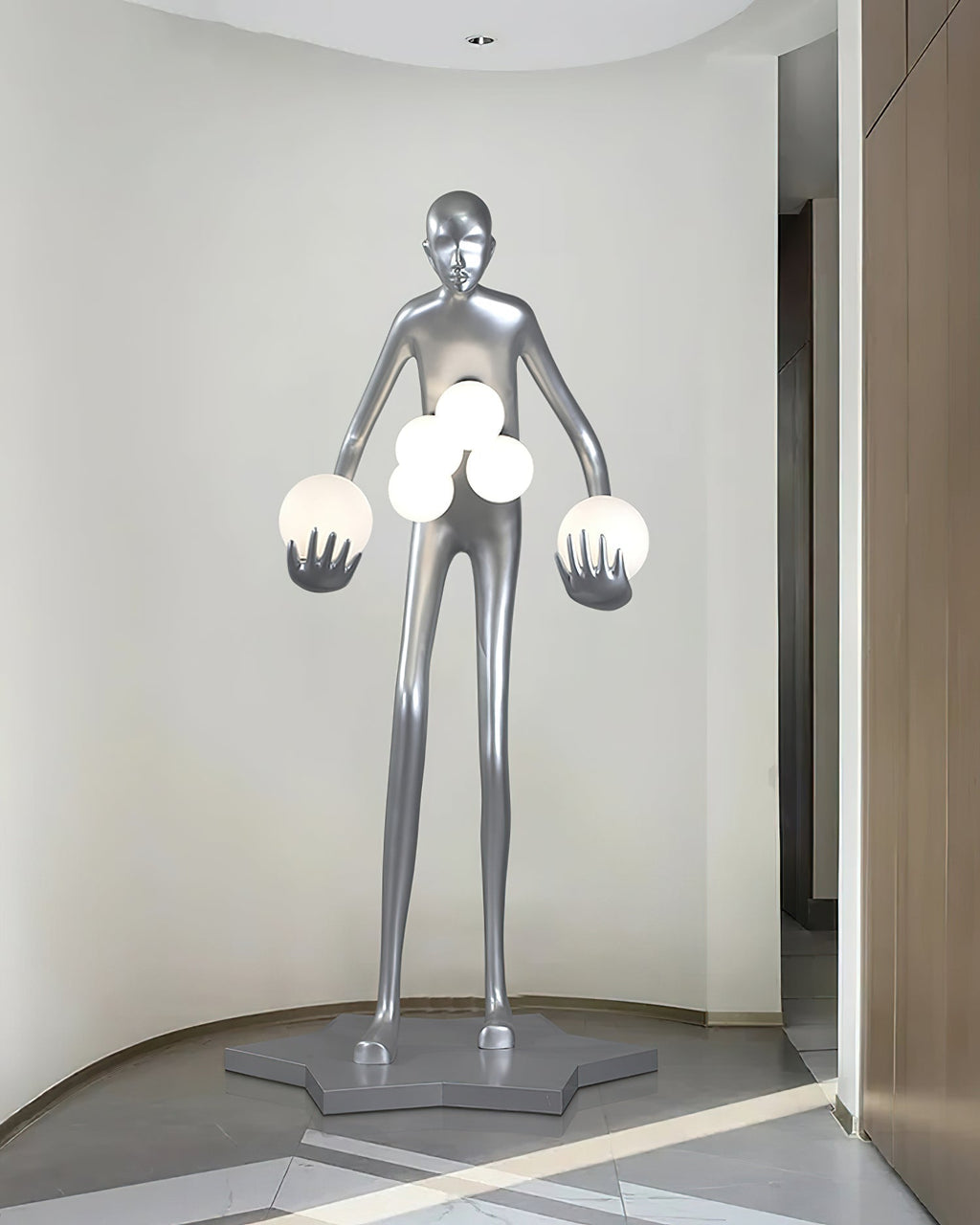 Celestial Guardian Sculpture Floor Light, Floor Lamp, detail 17