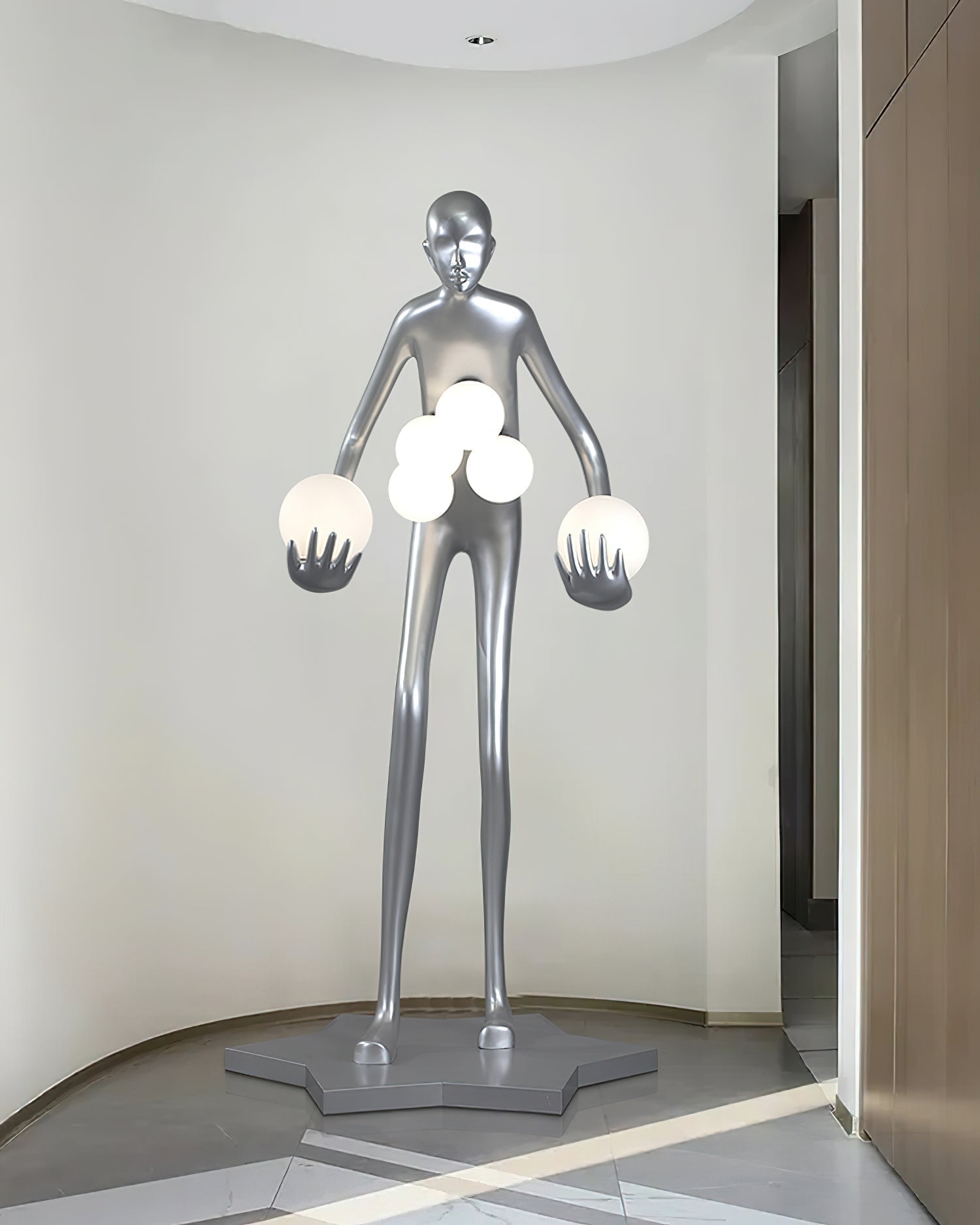 Celestial Guardian Sculpture Floor Light, Floor Lamp, detail 17