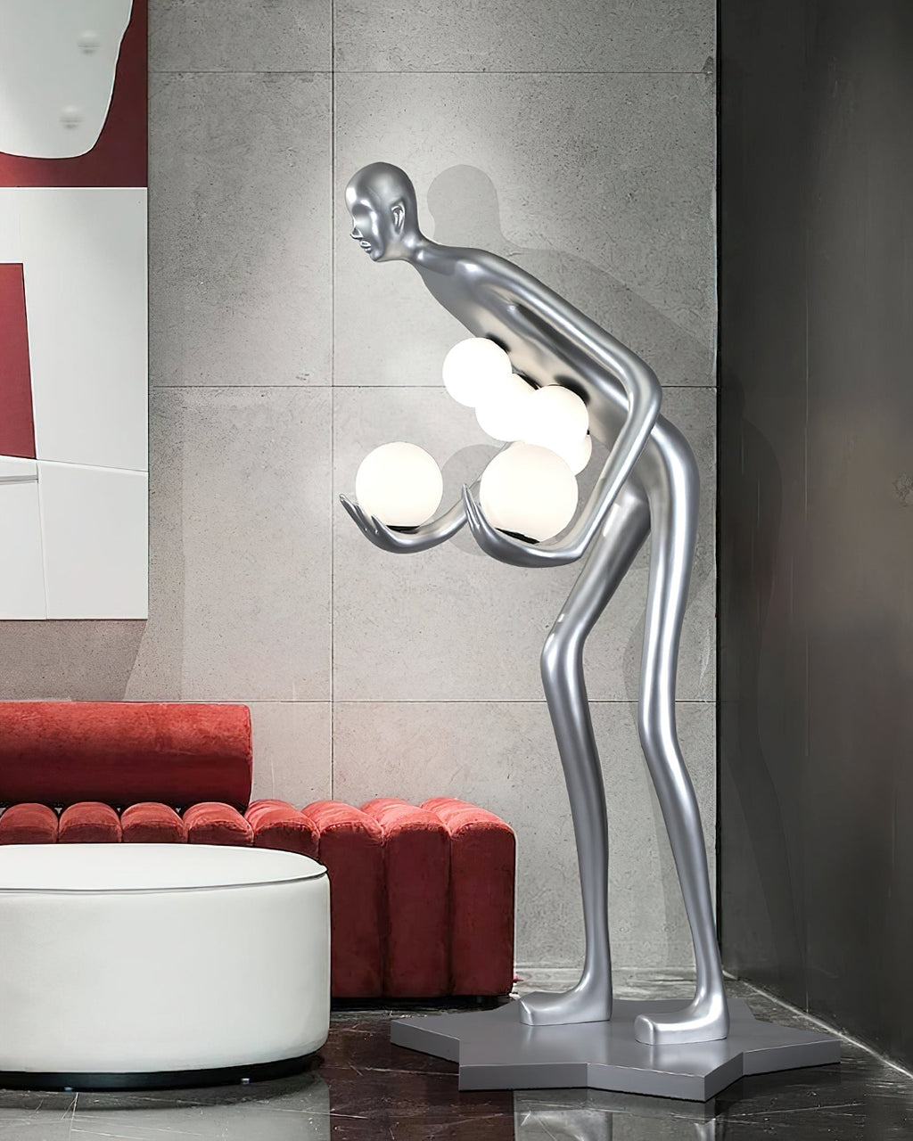 Celestial Guardian Sculpture Floor Light, Floor Lamp, detail 18