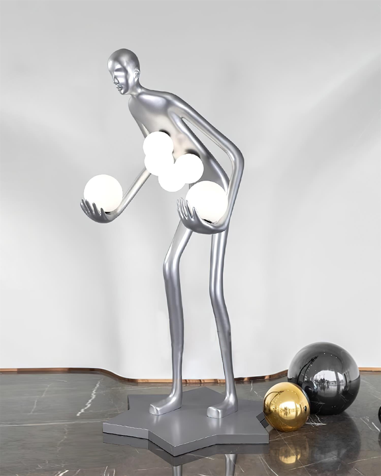 Celestial Guardian Sculpture Floor Light, Floor Lamp, detail 9