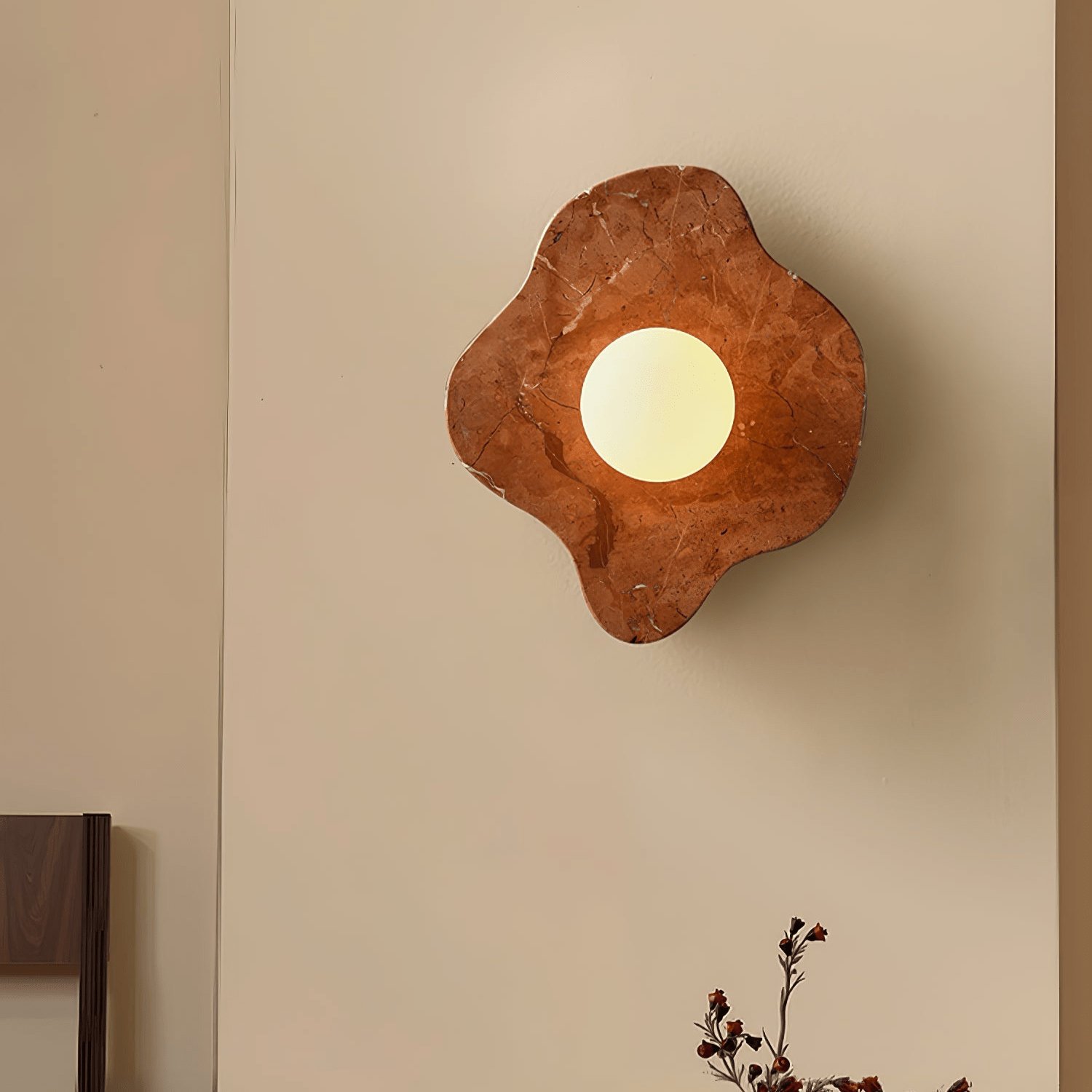 Cera Flare Wall Light, Hardwired Wall Sconce, detail 12