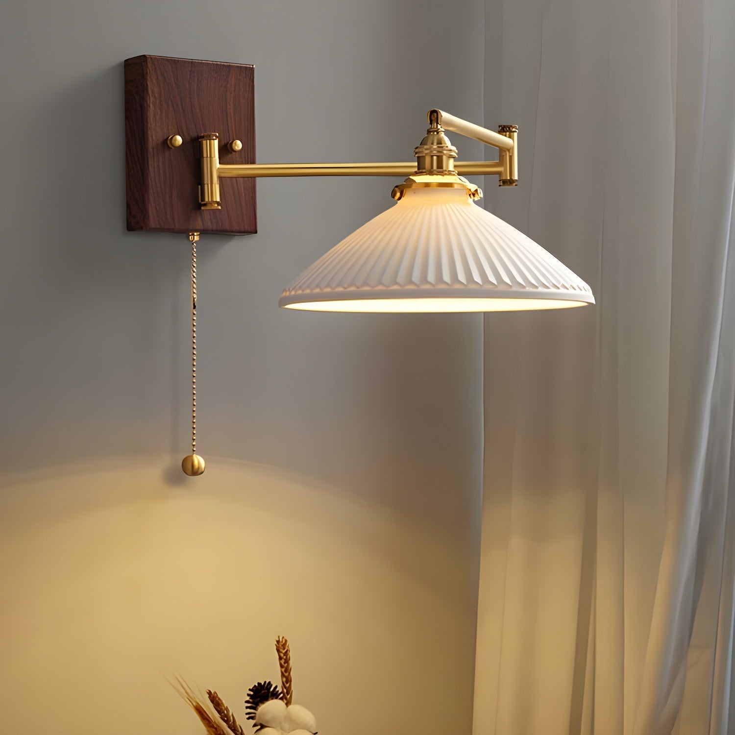 Ceramic Geometry Wall Light, Hardwired Wall Sconce, detail 27