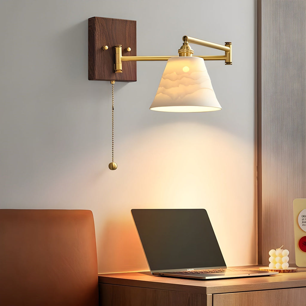 Ceramic Geometry Wall Light, Hardwired Wall Sconce, detail 8