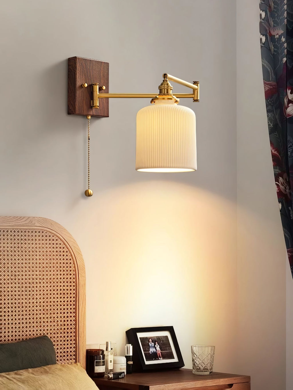 Ceramic Geometry Wall Light, Hardwired Wall Sconce, detail 6