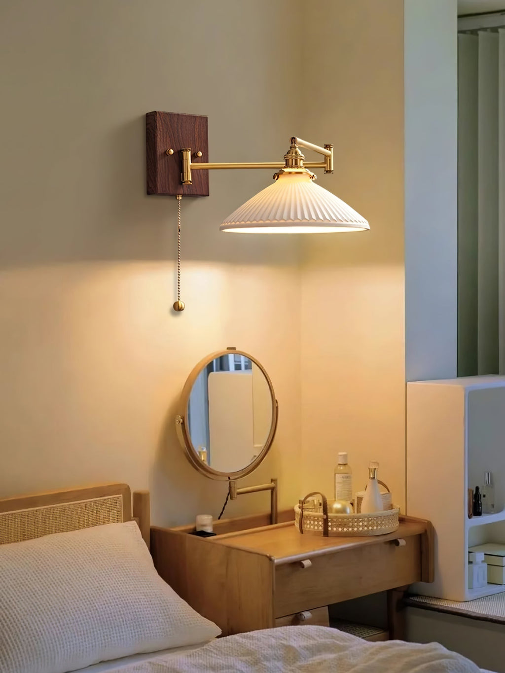 Ceramic Geometry Wall Light, Hardwired Wall Sconce, detail 5