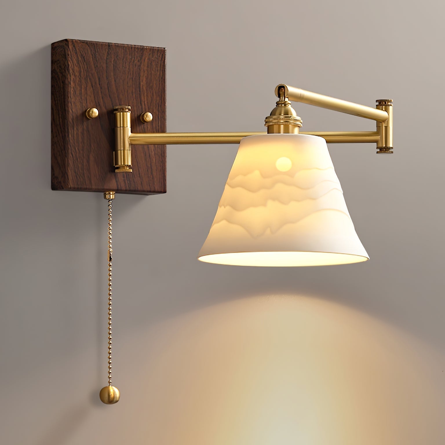 Ceramic Geometry Wall Light, Hardwired Wall Sconce, detail 31