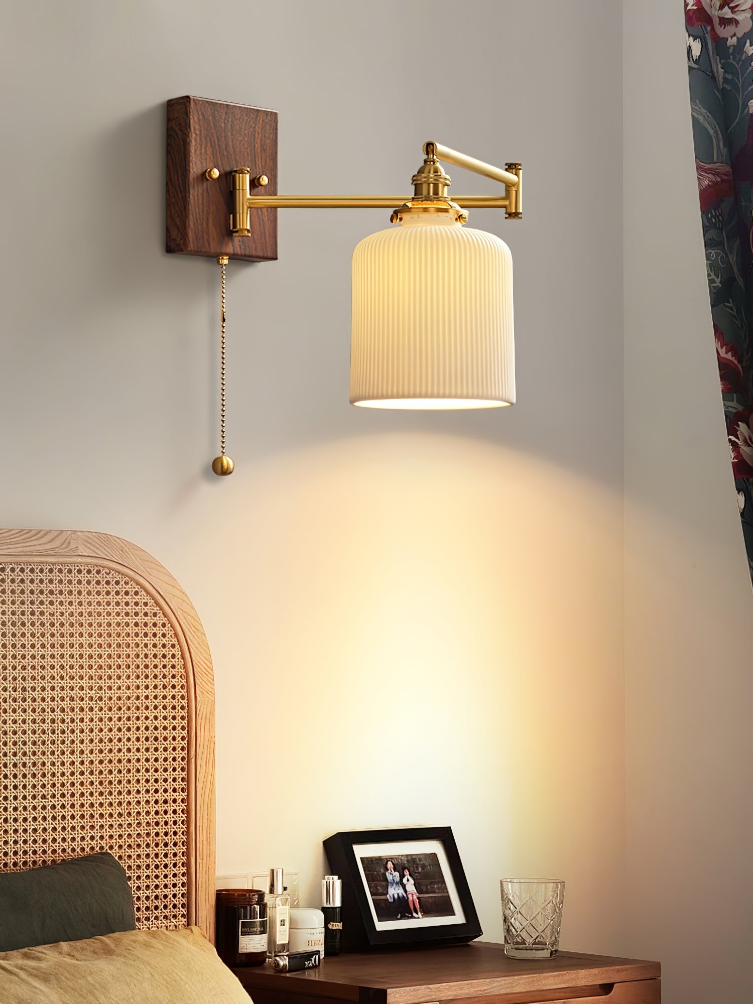 Ceramic Geometry Wall Light, Hardwired Wall Sconce, detail 4