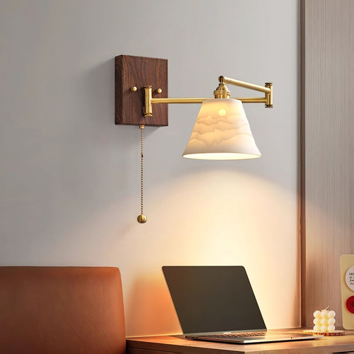 Ceramic Geometry Wall Light, Hardwired Wall Sconce, detail 2