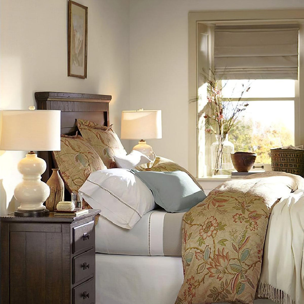 Ceramic Gourd Table Light, Bedside Table Lamp, detail 5