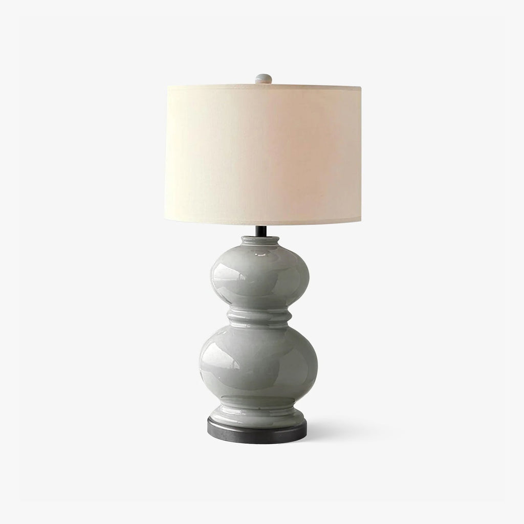 Ceramic Gourd Table Light, Bedside Table Lamp, detail 2
