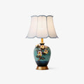 Ceramic Pattern Table Light, Bedside Table Lamp, Metal, ∅ 14.1″ x H 24.8″