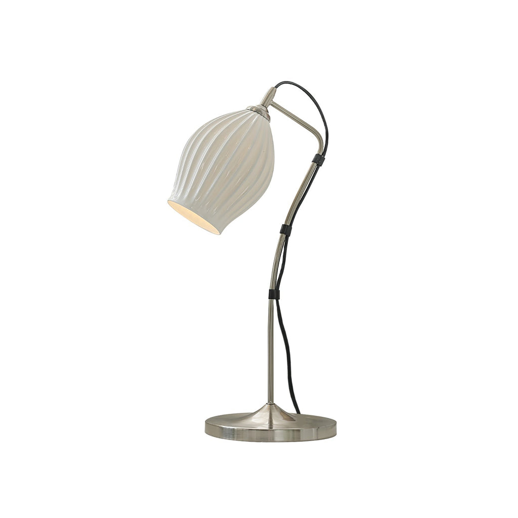 Ceramic Ribbed Table Light, Bedside Table Lamp, detail 10