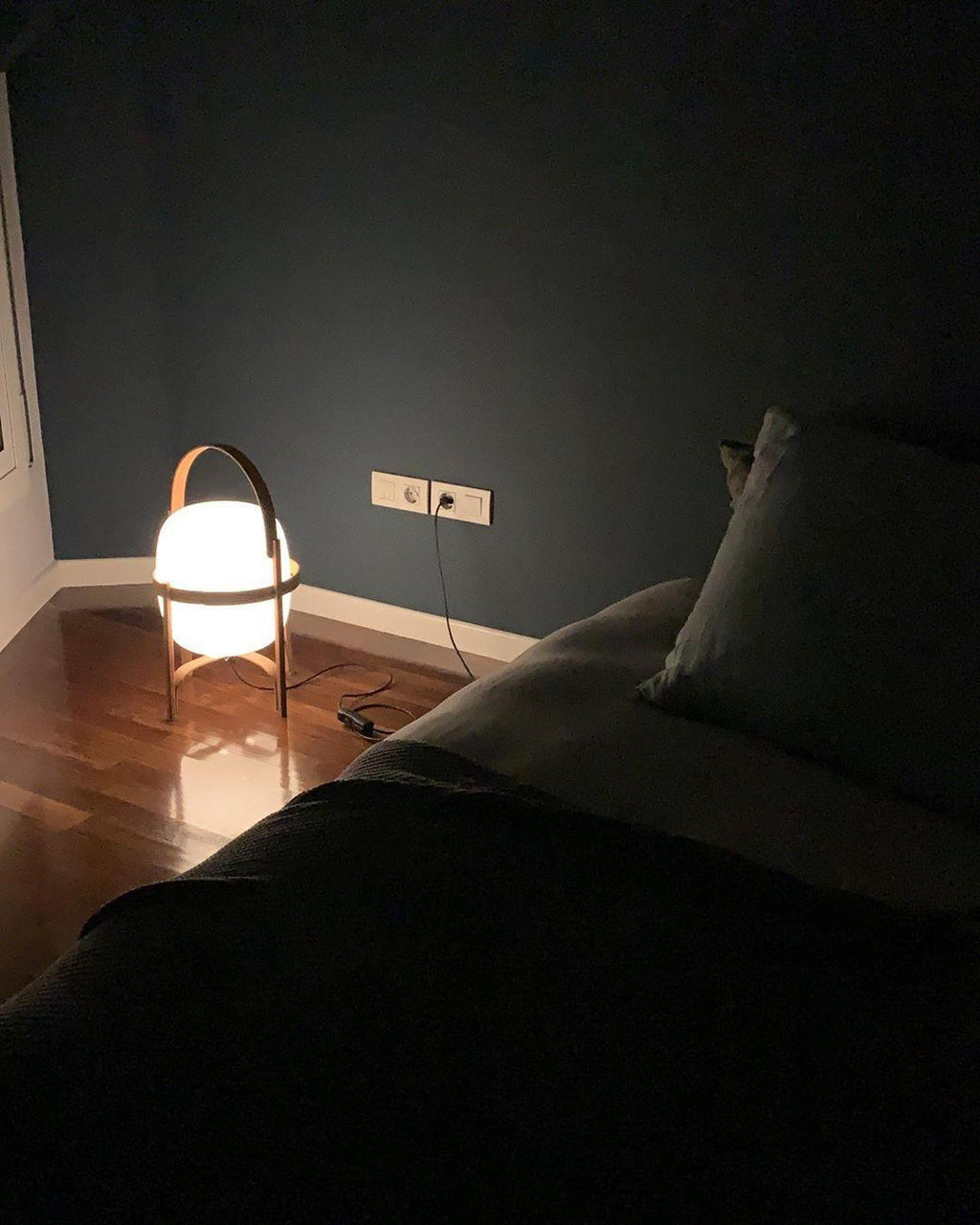 Portable Lantern Glass Table Light, Bedside Table Lamp, detail 26