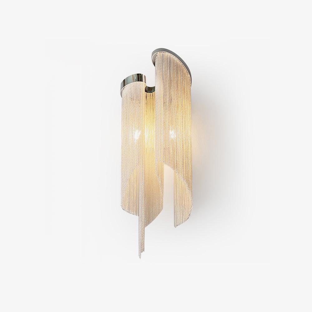 Chain Tassel Wall Light, Hardwired Wall Sconce, detail 2