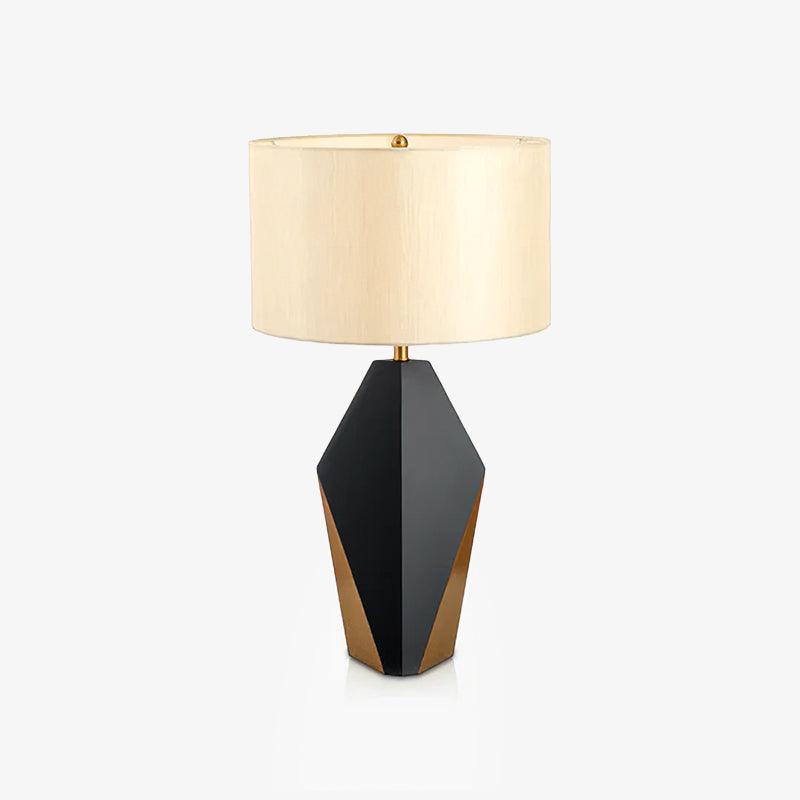 Checklist Table Light, Bedside Table Lamp, Fabric, ∅ 14.2″ x H 24.4″