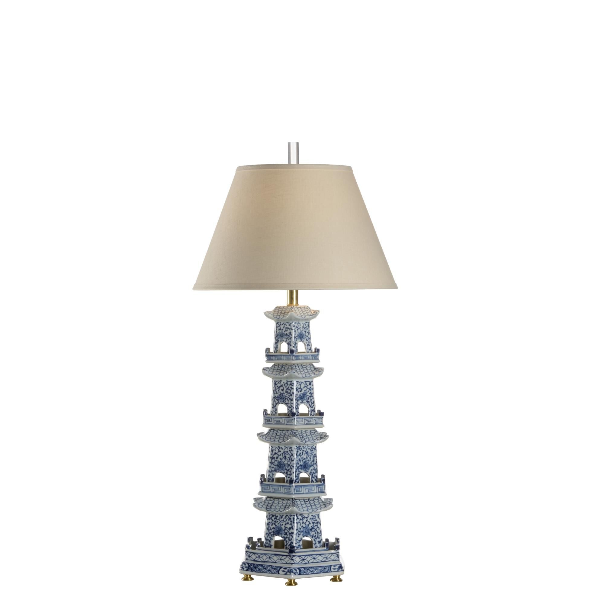 Chelsea House Chelsea Housegeneral Pagoda 38 Inch Table Light, Bedside Table Lamp, Height: 38.8 Inches