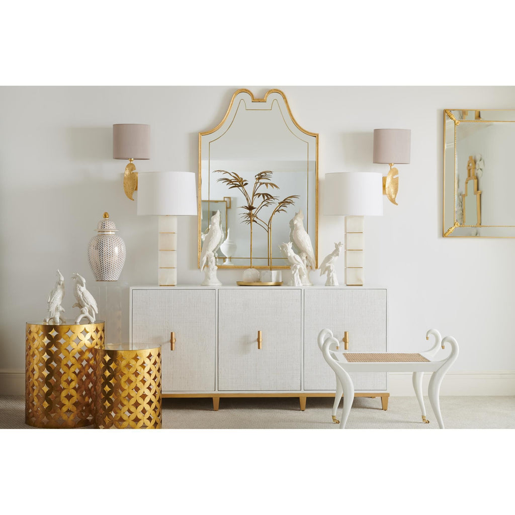 Chelsea House Elizabeth Wicker Stacked Alabaster 31 Inch Table Light, Bedside Table Lamp, detail 5
