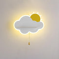 Child Cloud Wall Light, Bedroom Wall Sconce, Metal, Dia 26.5cm x H 15cm