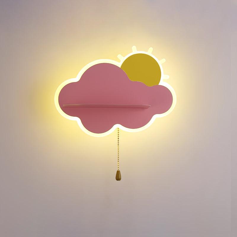 Child Cloud Wall Light, Bedroom Wall Sconce, detail 7