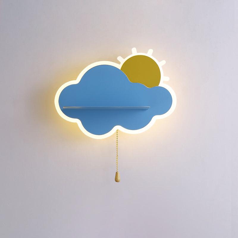 Child Cloud Wall Light, Bedroom Wall Sconce, detail 8