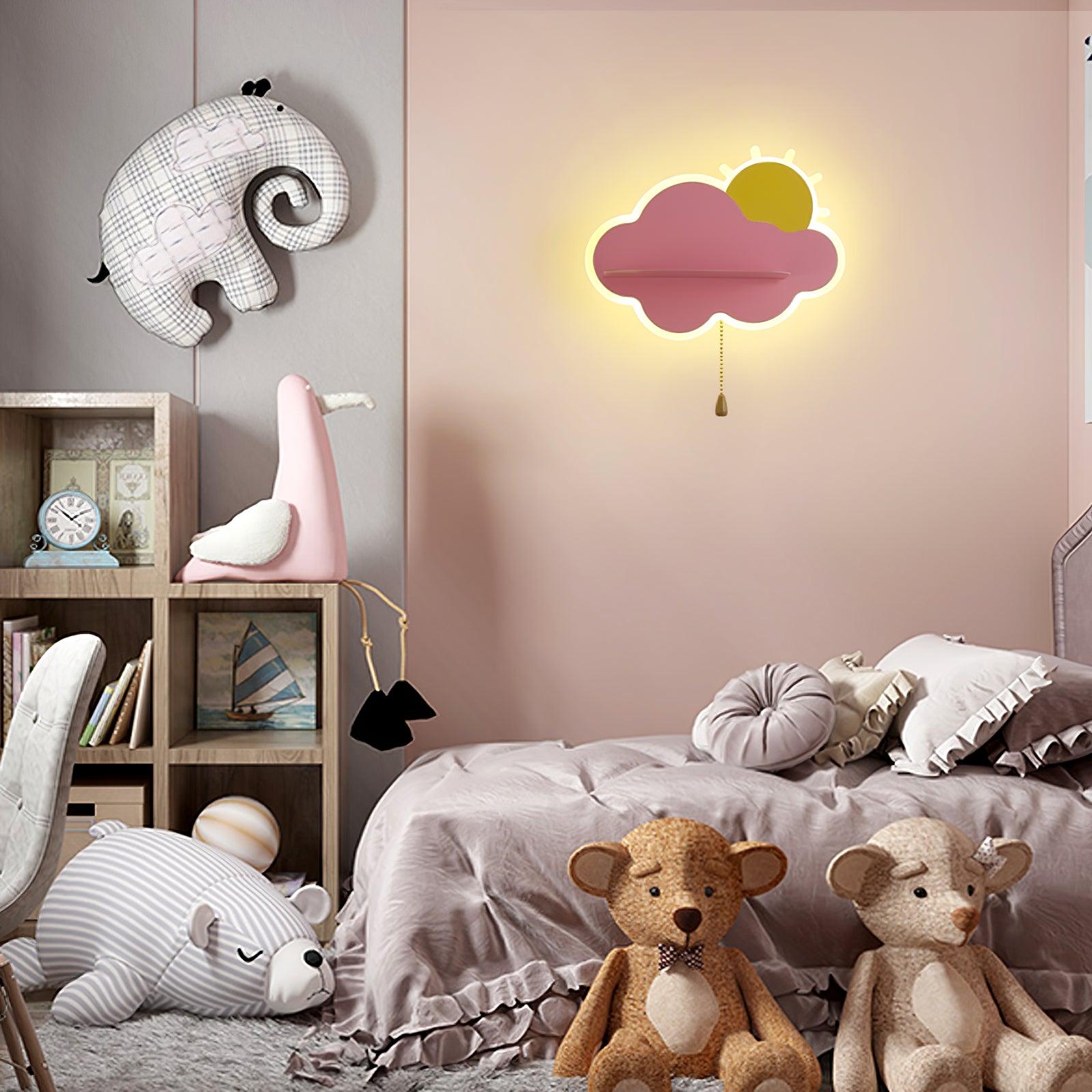 Child Cloud Wall Light, Bedroom Wall Sconce, detail 5