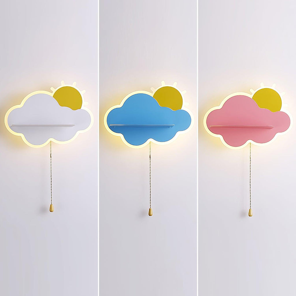 Child Cloud Wall Light, Bedroom Wall Sconce, detail 6