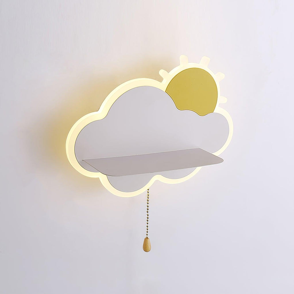 Child Cloud Wall Light, Bedroom Wall Sconce, detail 9