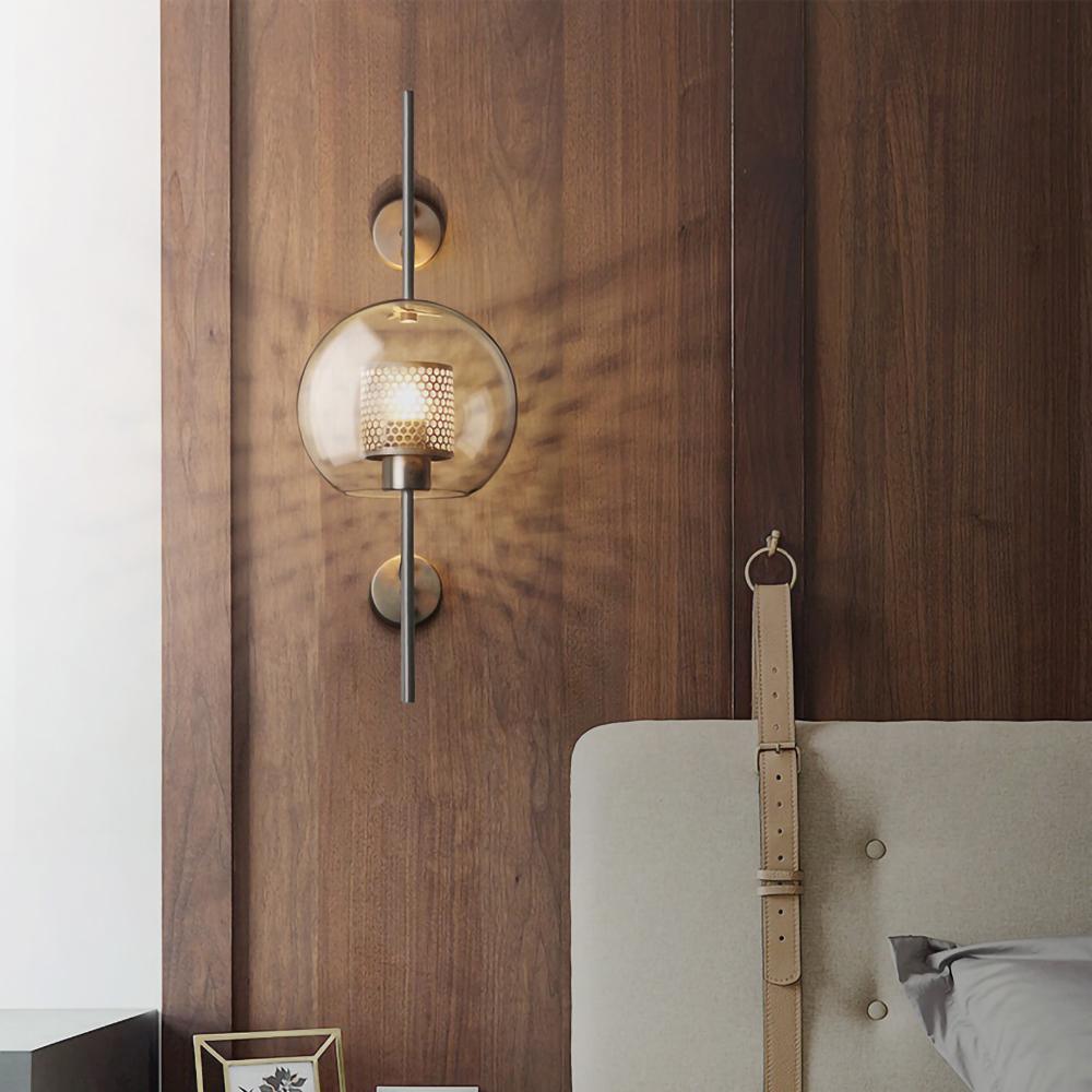 Chiswick Glass Wall Light, Hardwired Wall Sconce, detail 7