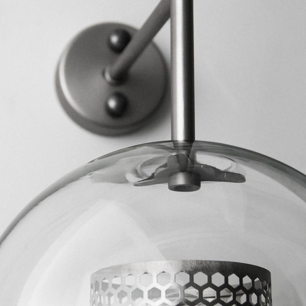 Chiswick Glass Wall Light, Hardwired Wall Sconce, detail 13