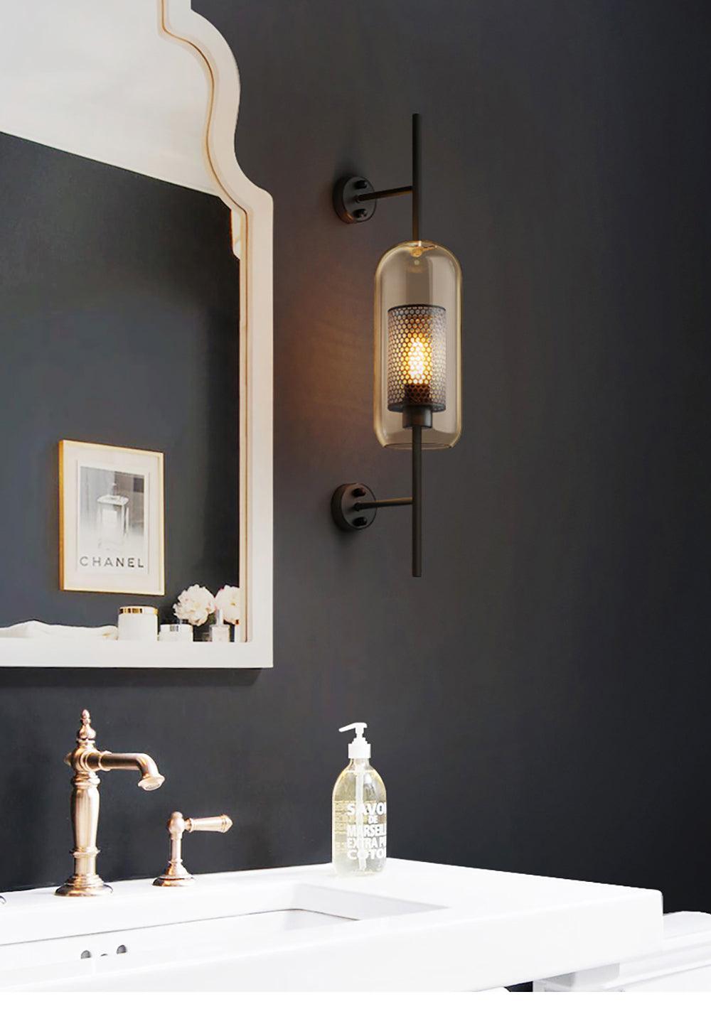 Chiswick Glass Wall Light, Hardwired Wall Sconce, detail 42