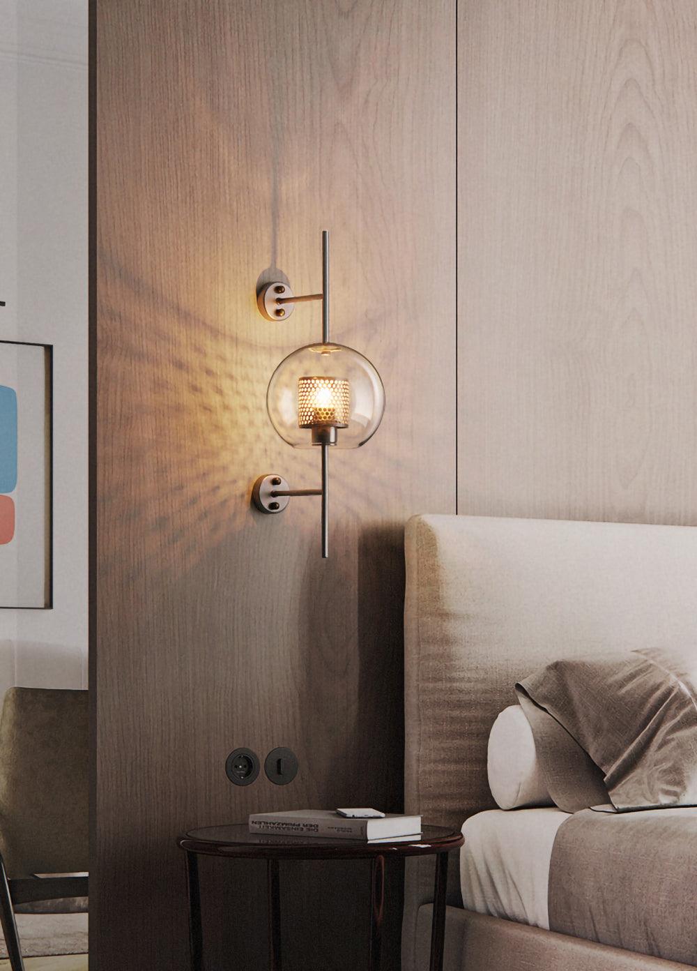 Chiswick Glass Wall Light, Hardwired Wall Sconce, detail 21