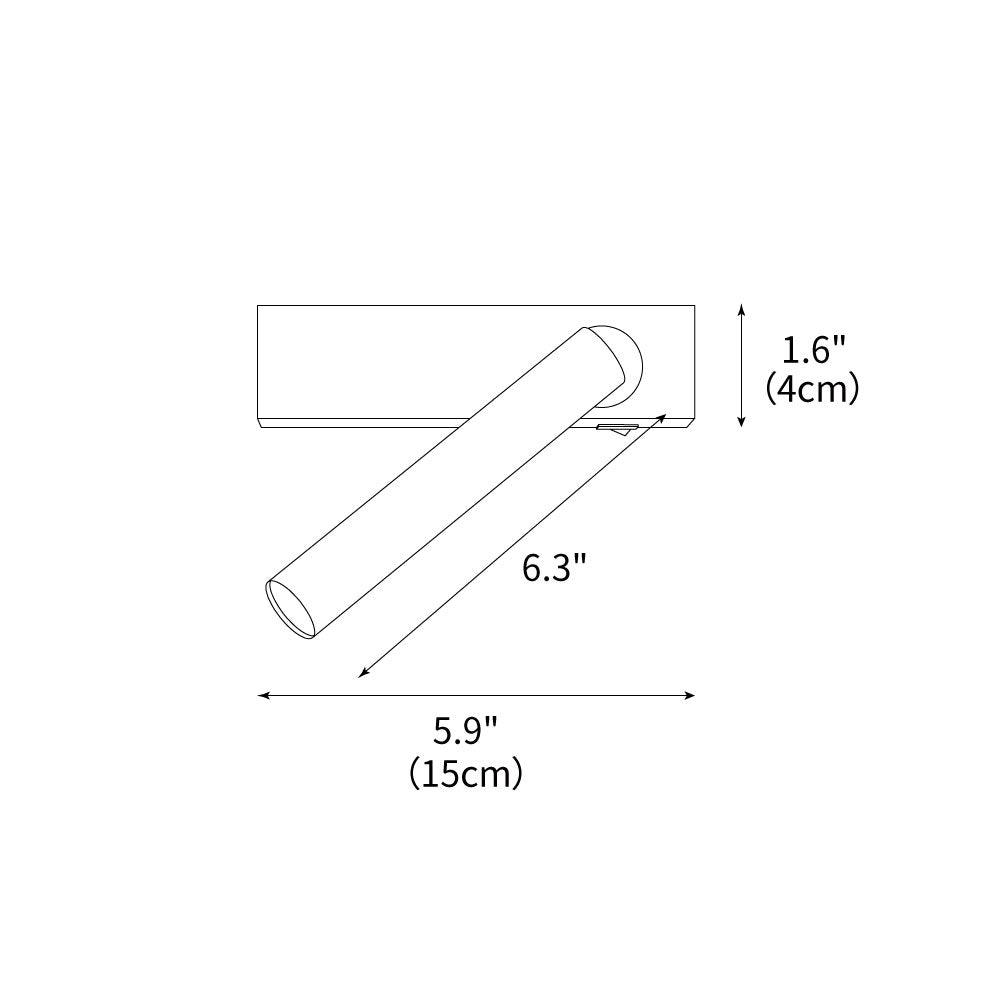 Chors Recessed Wall Light 5.9", Bedroom Wall Sconce, detail 3
