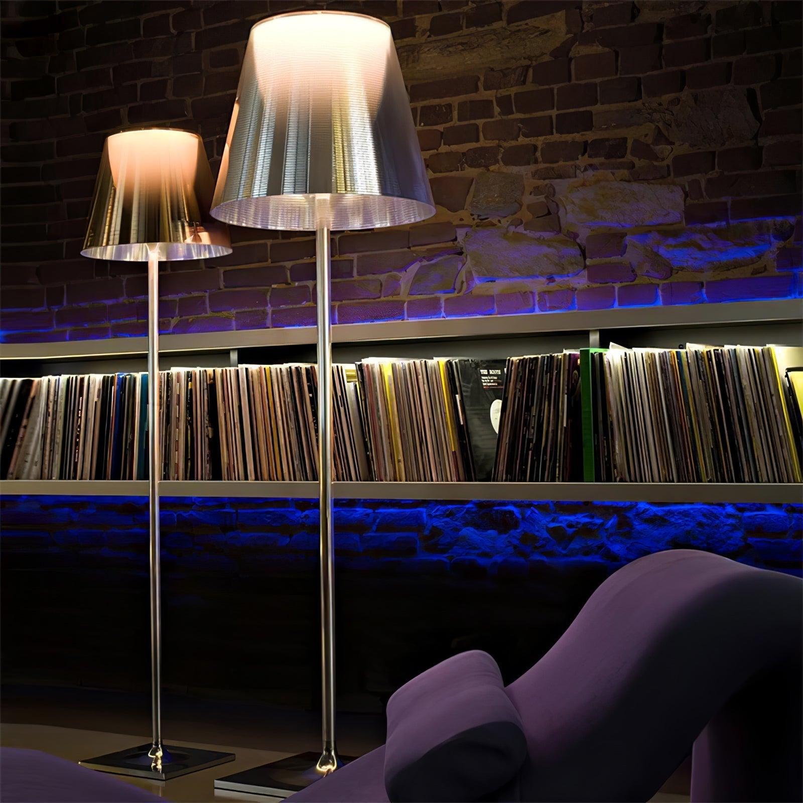 Chrome Prism Floor Light, Floor Lamp, detail 3