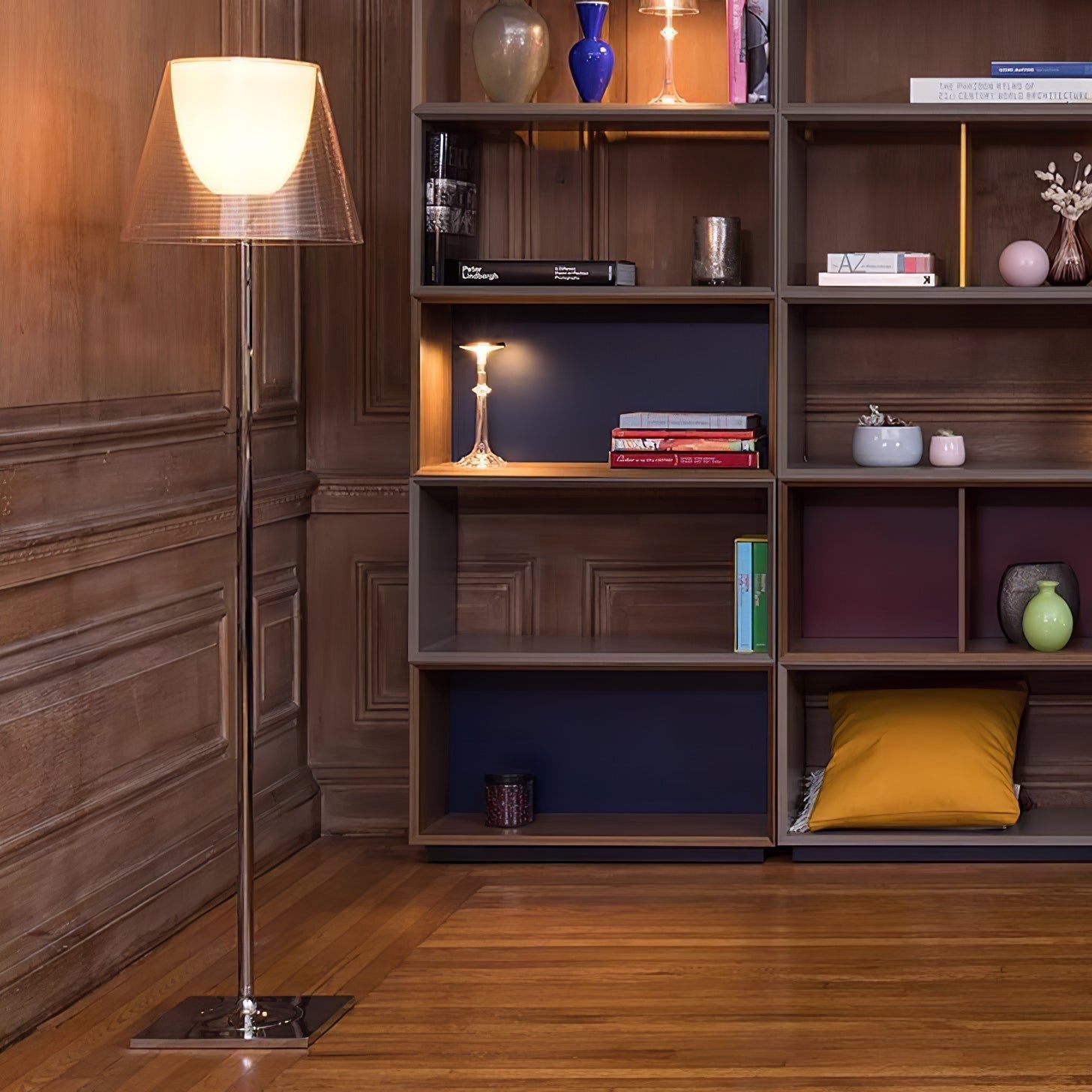 Chrome Prism Floor Light, Floor Lamp, detail 5