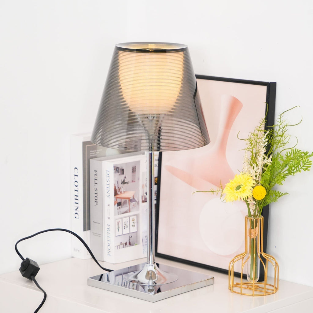 Chrome Prism Table Light, Bedside Table Lamp, detail 2