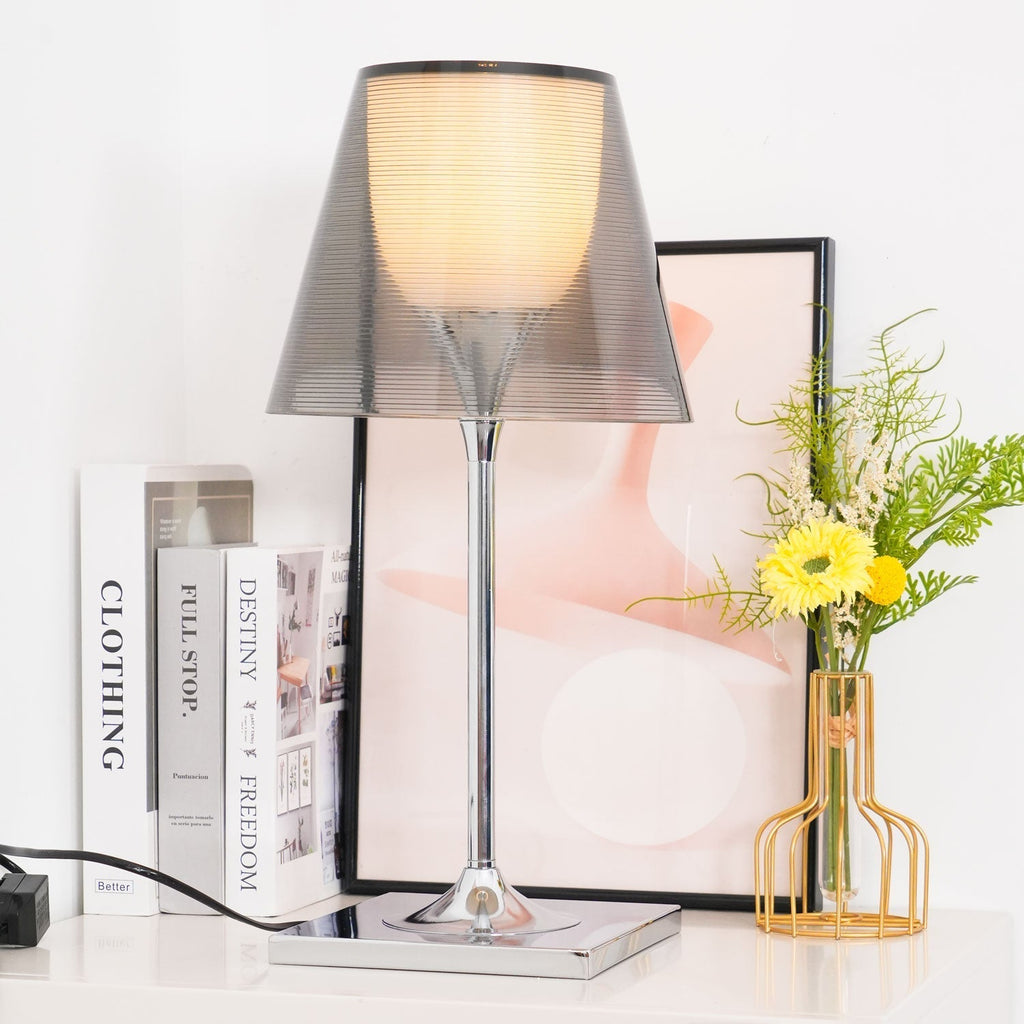 Chrome Prism Table Light, Bedside Table Lamp, detail 4