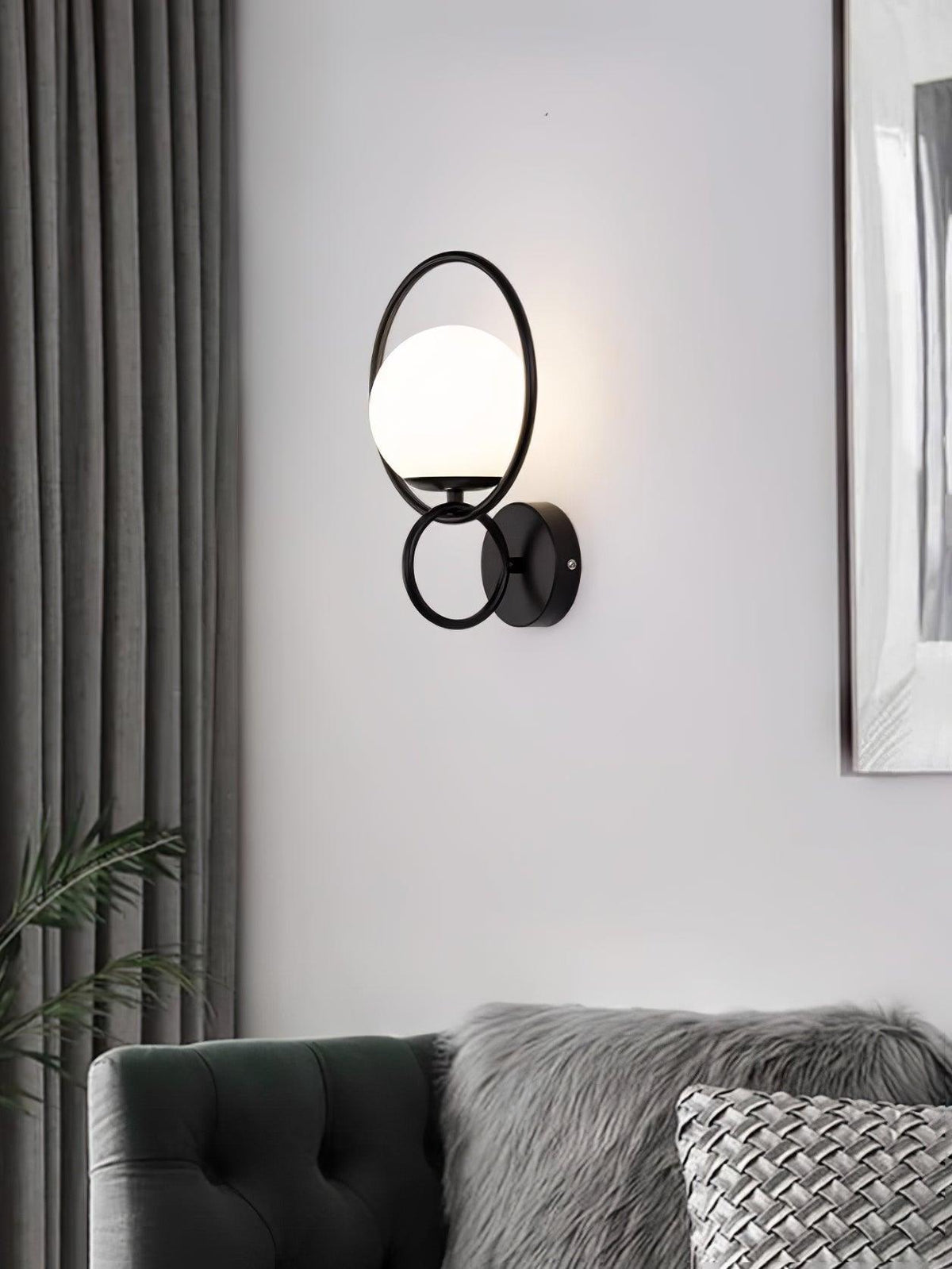 Circle Global Wall Light, Hardwired Wall Sconce, detail 3