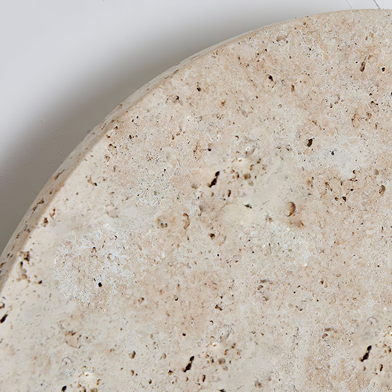 Circle Travertine Wall Light, Hardwired Wall Sconce, detail 9